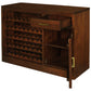 PARIS SOLID MAHOGANY TIMBER BUFFET/WINERACK 1 DOOR 1 DRAWER MAHOGANY 120CM - MyChocolateWood