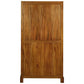PARIS SOLID MAHOGANY TIMBER DISPLAY CABINET WITH 3 SHELVES - LIGHT PECAN - MyChocolateWood