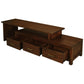 PARIS SOLID MAHOGANY TIMBER EXTENSION TV/ENTERTAINMENT UNIT - MAHOGANY 3 DRAWERS 150CM - MyChocolateWood