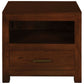 PARIS SOLID MAHOGANY TIMBER SINGLE DRAWER LAMP TABLE - MAHOGANY - MyChocolateWood