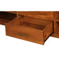 PARIS SOLID MAHOGANY TIMBER TV UNIT 2 DRAWERS & 4 SHELVES - LIGHT PECAN - MyChocolateWood