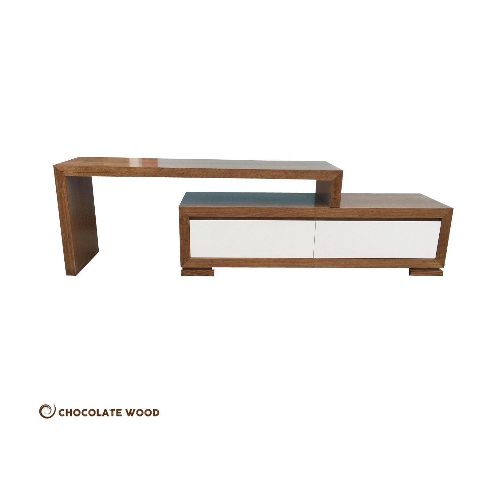 PARKER CUSTOM MADE TASSIE OAK EXTENSION TV UNIT - MyChocolateWood