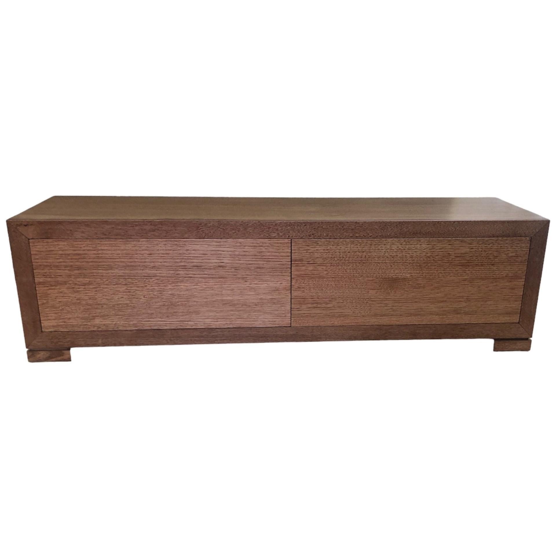 PARKER CUSTOM MADE TASSIE OAK EXTENSION TV UNIT IN FULL TIMBER - MyChocolateWood