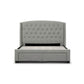 PASCAL HAMPTONS STYLE DOUBLE SIZE BED IN STONE - MyChocolateWood