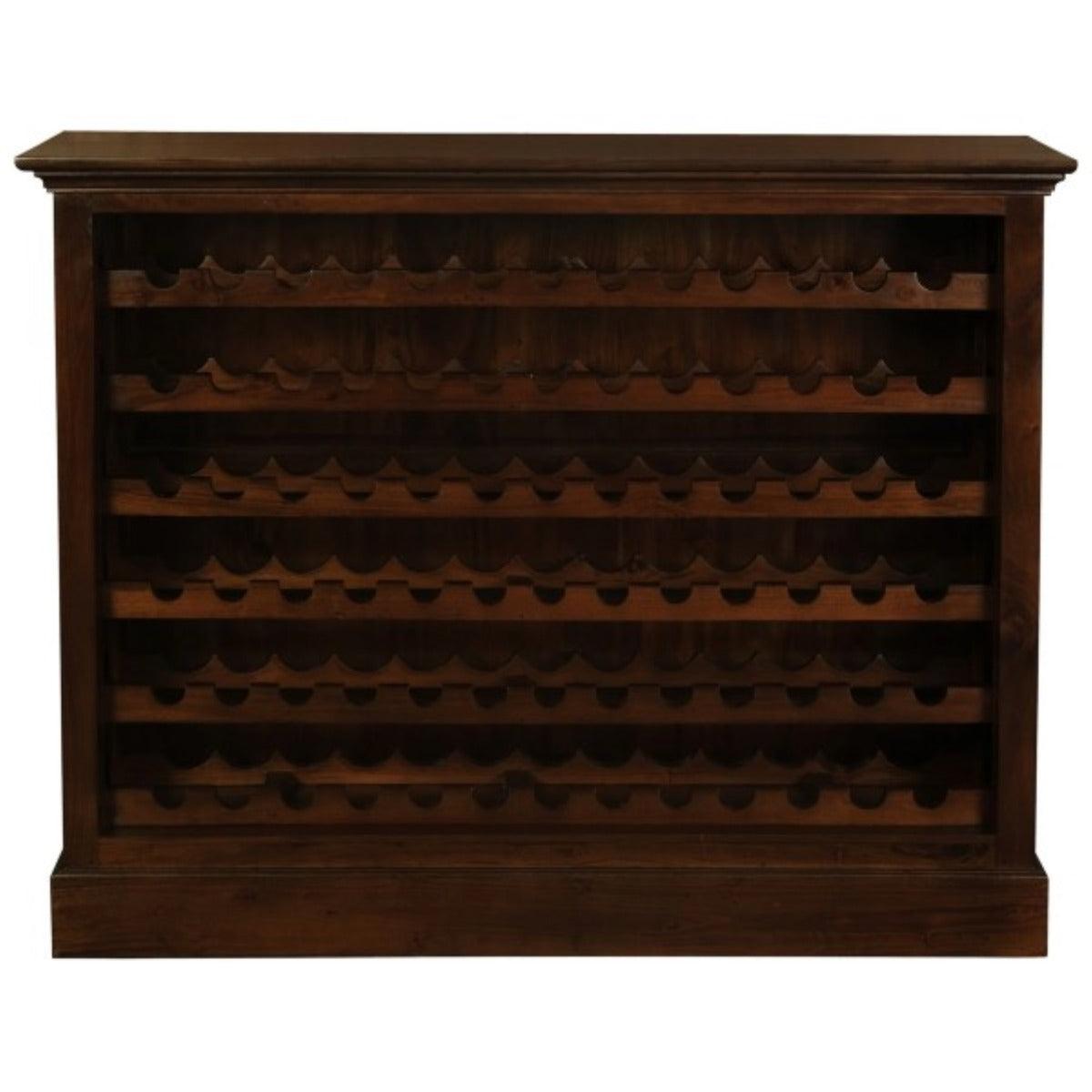 PEGASUS SOLID MAHOGANY TIMBER 78 BOTTLE WINERACK - MAHOGANY - MyChocolateWood