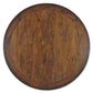 PHOENIX OLD ELMWOOD ROUND PEDESTAL DINING TABLE 140CM - MyChocolateWood
