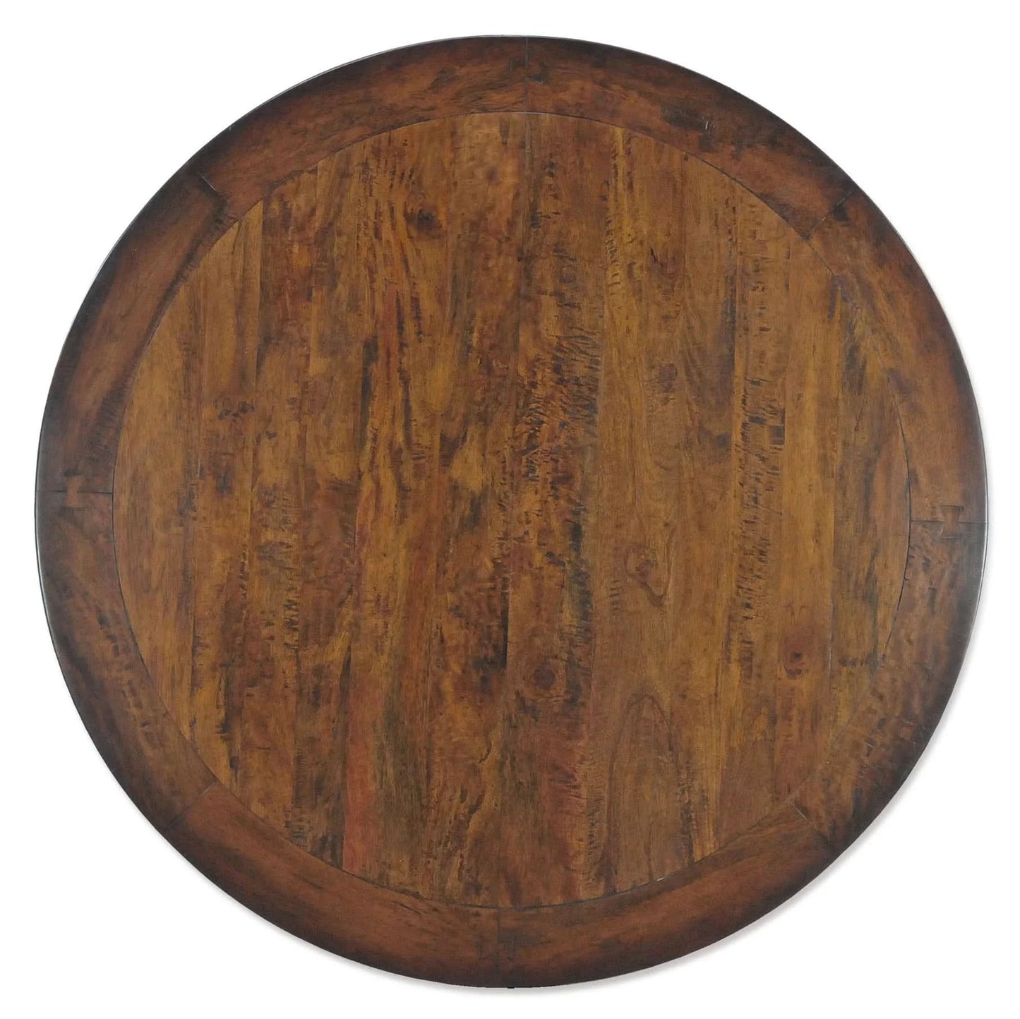 PHOENIX OLD ELMWOOD ROUND PEDESTAL DINING TABLE 140CM - MyChocolateWood