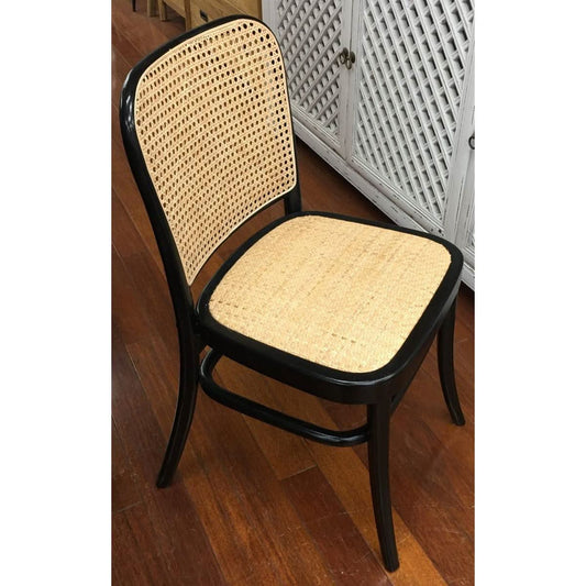 PHOENIX SOLID BEECHWOOD DINING CHAIR IN BLACK - MyChocolateWood