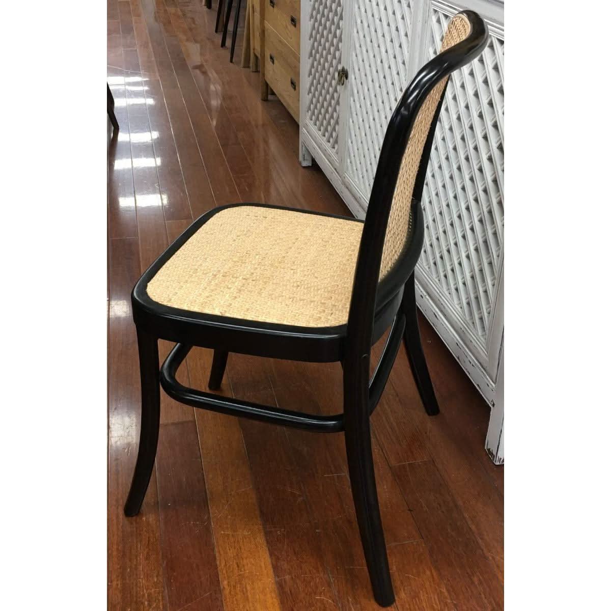 PHOENIX SOLID BEECHWOOD DINING CHAIR IN BLACK - MyChocolateWood