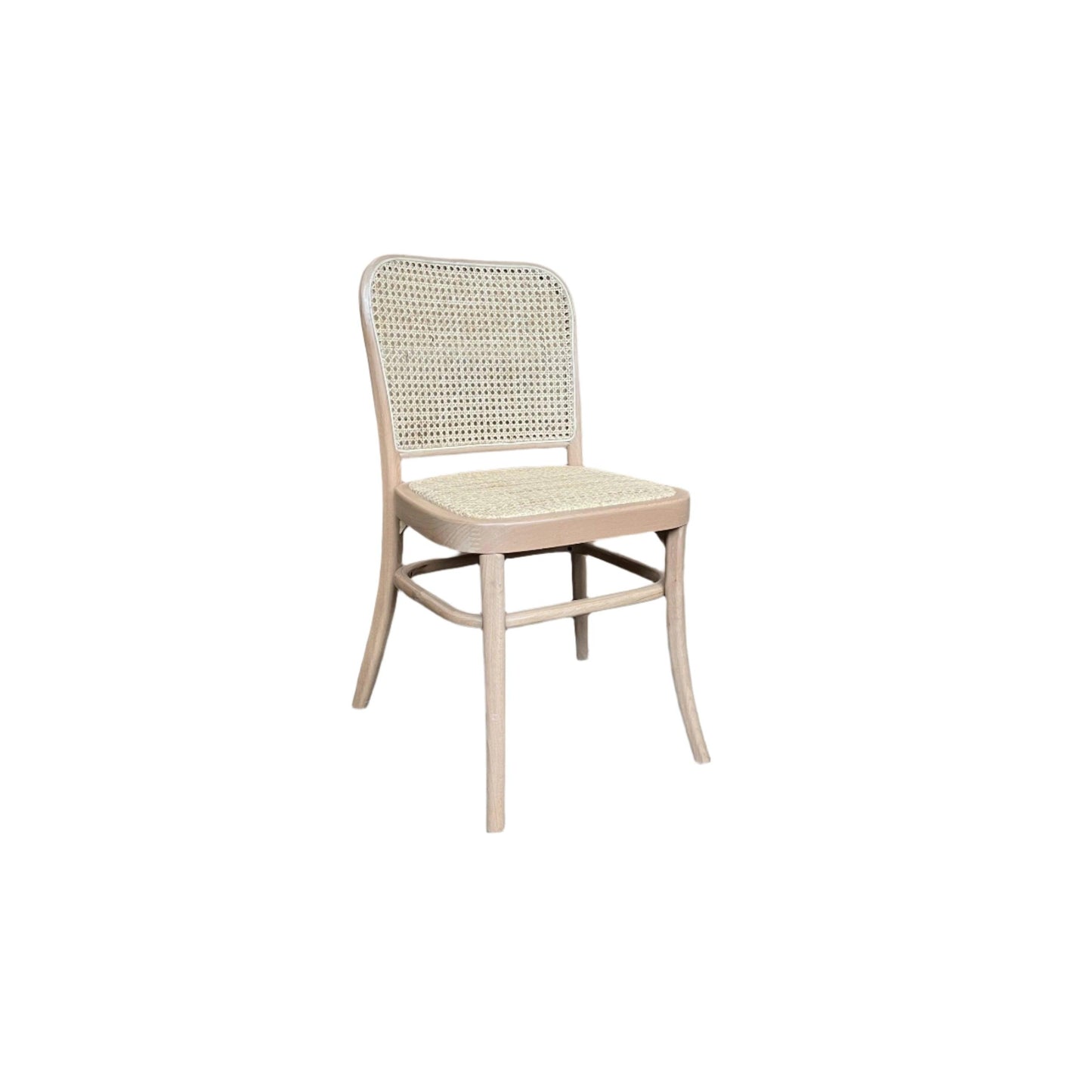 PHOENIX SOLID BEECHWOOD DINING CHAIR IN RAW/NATURAL FINISH - MyChocolateWood