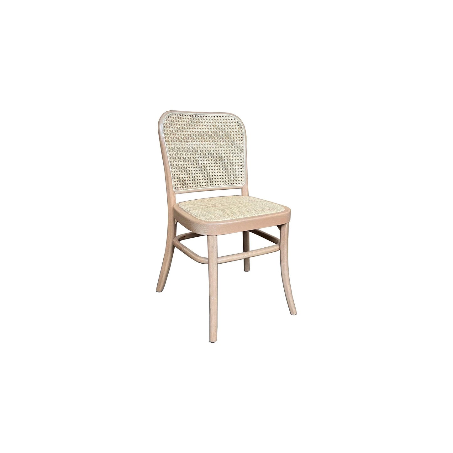 PHOENIX SOLID BEECHWOOD DINING CHAIR IN RAW/NATURAL FINISH - MyChocolateWood