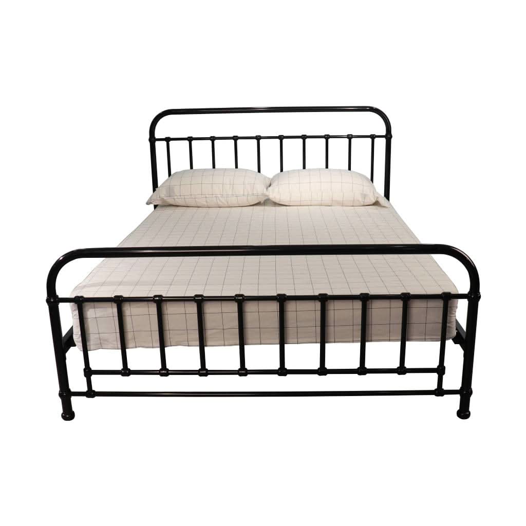 PICOLA QUEEN METAL BED BLACK - MyChocolateWood