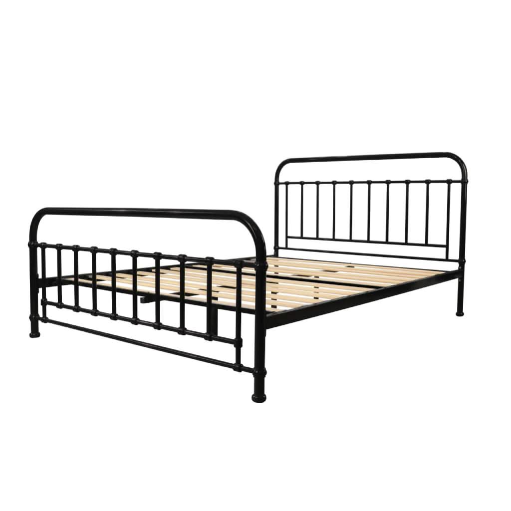 PICOLA QUEEN METAL BED BLACK - MyChocolateWood