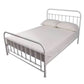 PICOLA QUEEN METAL BED WHITE - MyChocolateWood