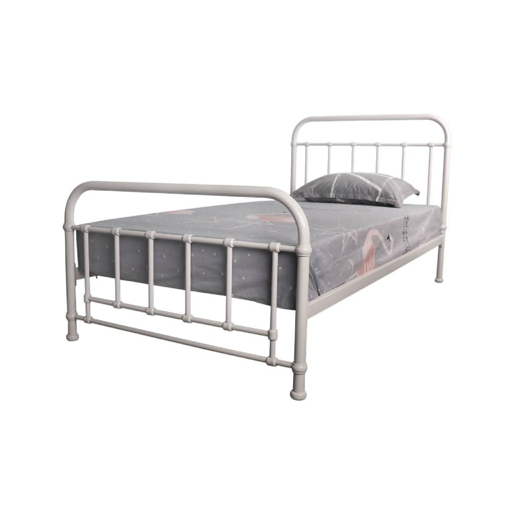 PICOLA SINGLE METAL BED WHITE - MyChocolateWood