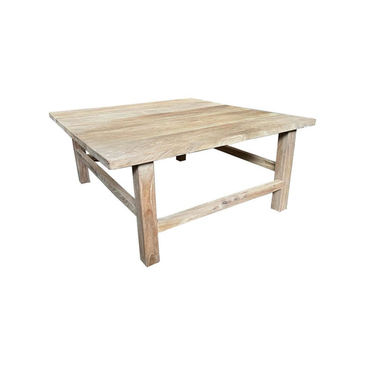 PIONEER SQUARE COFFEE TABLE IN RECYCLED ELM 100CM - MyChocolateWood