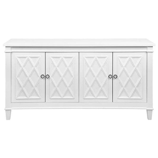 PLANTATION HAMPTON STYLE BUFFET IN WHITE MDF - MyChocolateWood