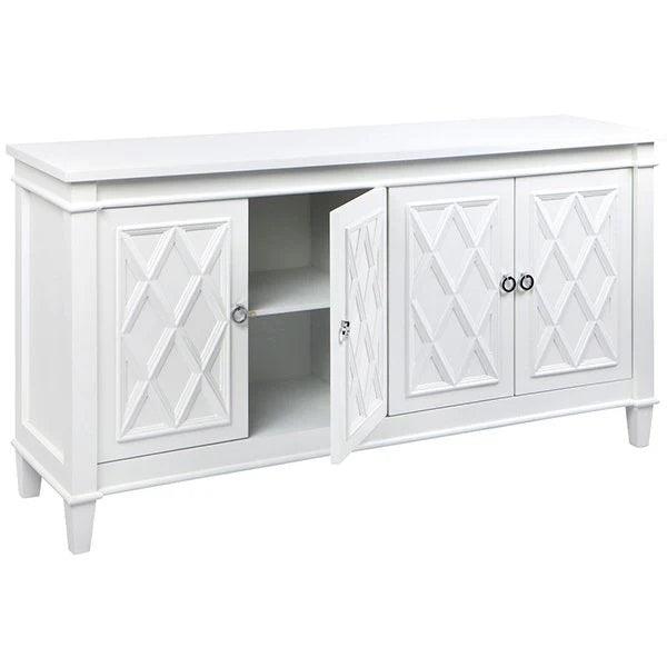 PLANTATION HAMPTON STYLE BUFFET IN WHITE MDF - MyChocolateWood