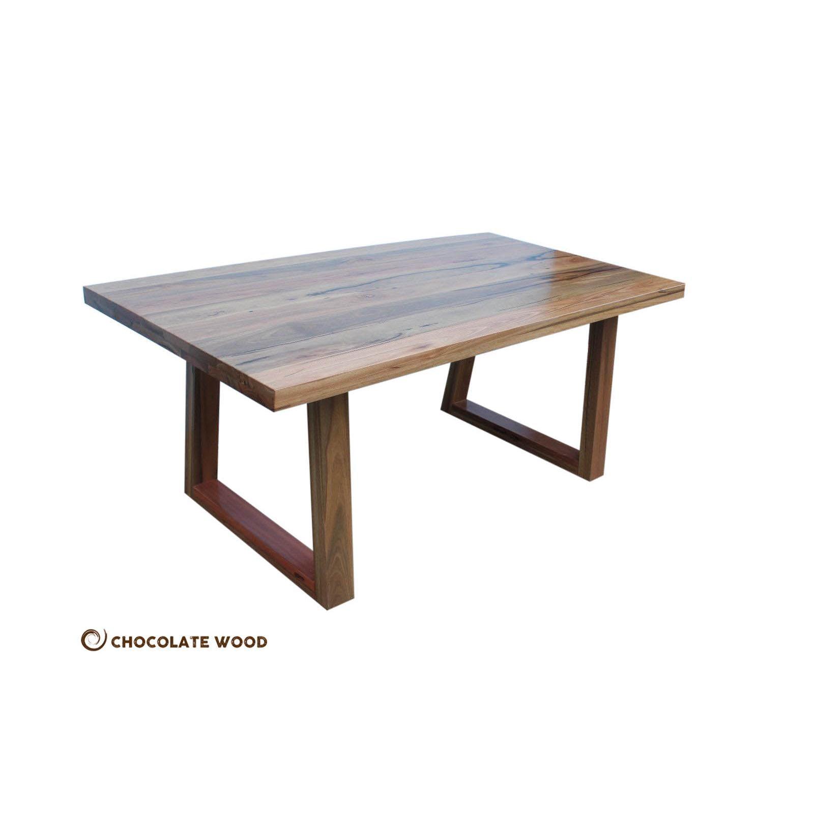 PLATO DINING TABLE IN SOLID SPOTTED GUM 2100MM - MyChocolateWood