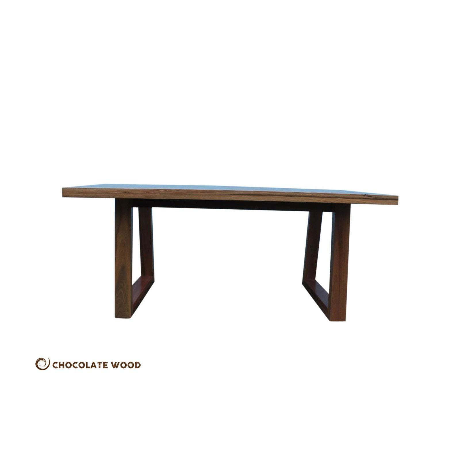 PLATO DINING TABLE IN SOLID SPOTTED GUM 2100MM - MyChocolateWood