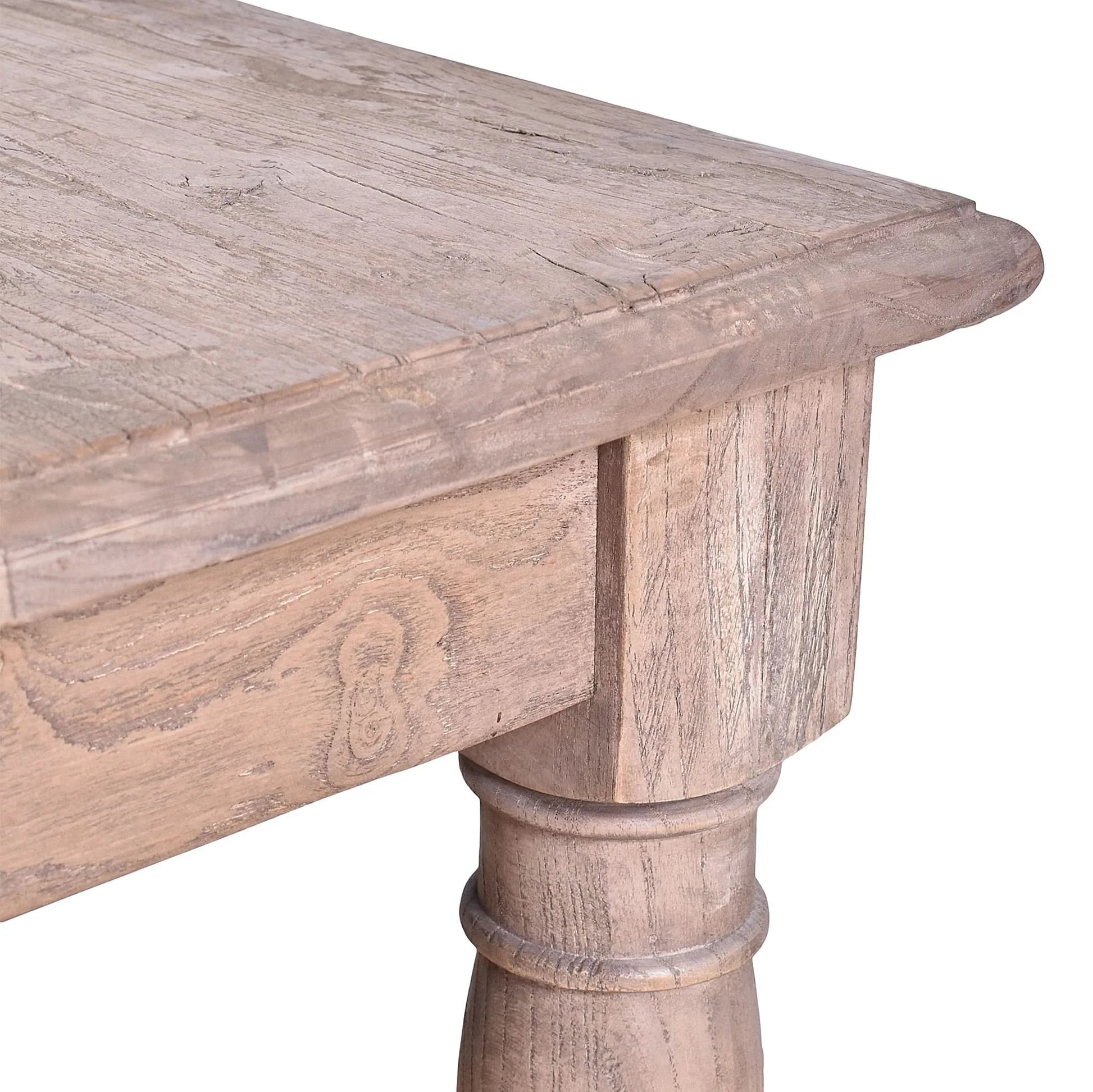POWELL RECLAIMED ELM LAMP TABLE/SIDE TABLE - MyChocolateWood