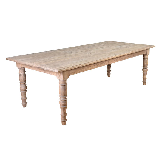 POWELL RECLAIMED ELM RECTANGULAR DINING TABLE 240CM - MyChocolateWood