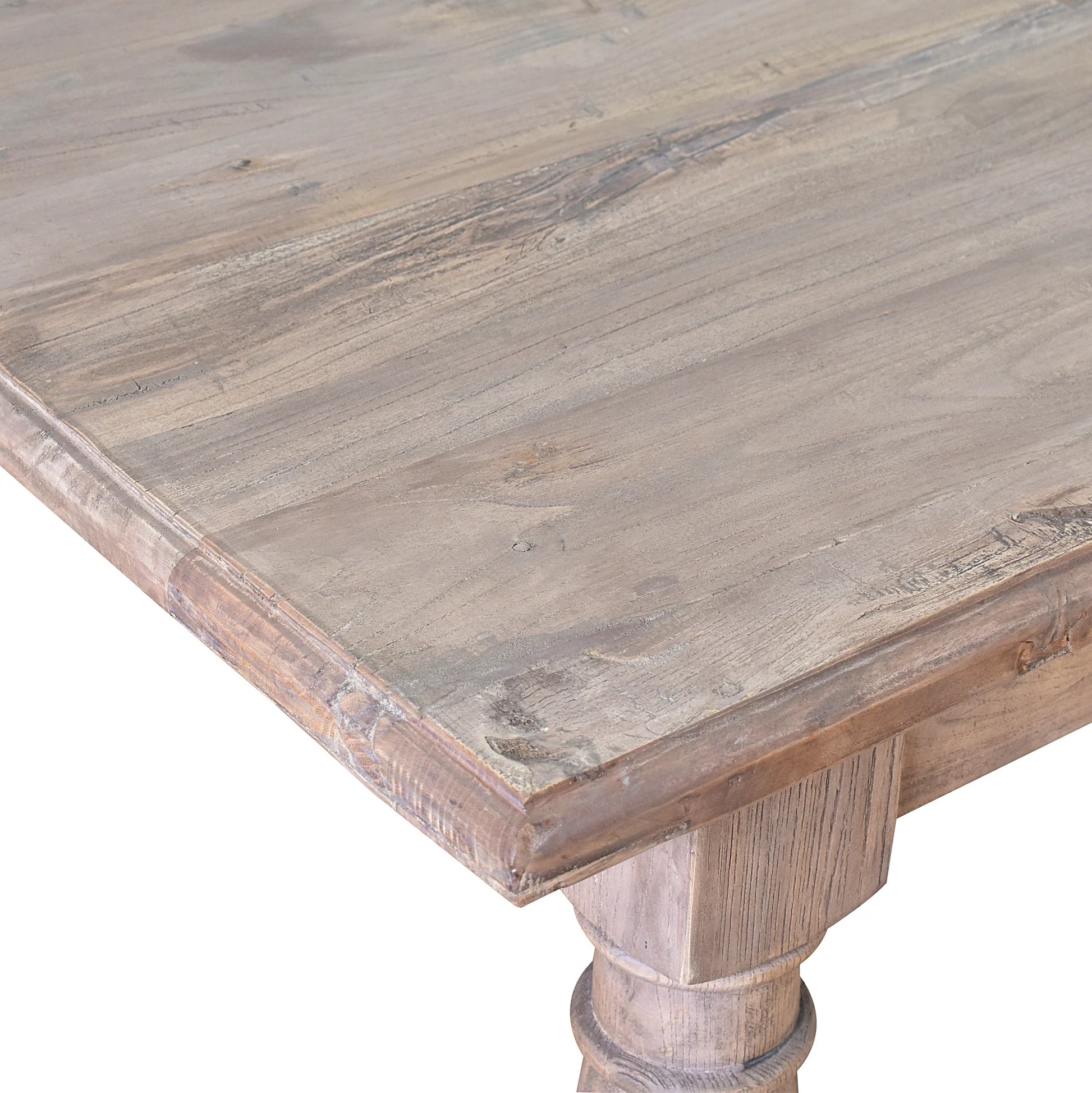 POWELL RECLAIMED ELM RECTANGULAR DINING TABLE 240CM - MyChocolateWood
