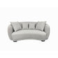 PRIMROSE BOUCLE FABRIC2.5-SEATER SOFA IN LIGHT GREY - MyChocolateWood