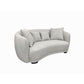 PRIMROSE BOUCLE FABRIC2.5-SEATER SOFA IN LIGHT GREY - MyChocolateWood