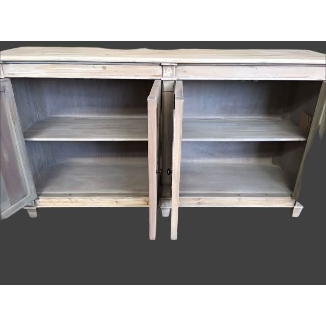 PROVENZ RECYCLED ELM RUSTIC 4-DOOR BUFFET SIDEBOARD 165CM - MyChocolateWood