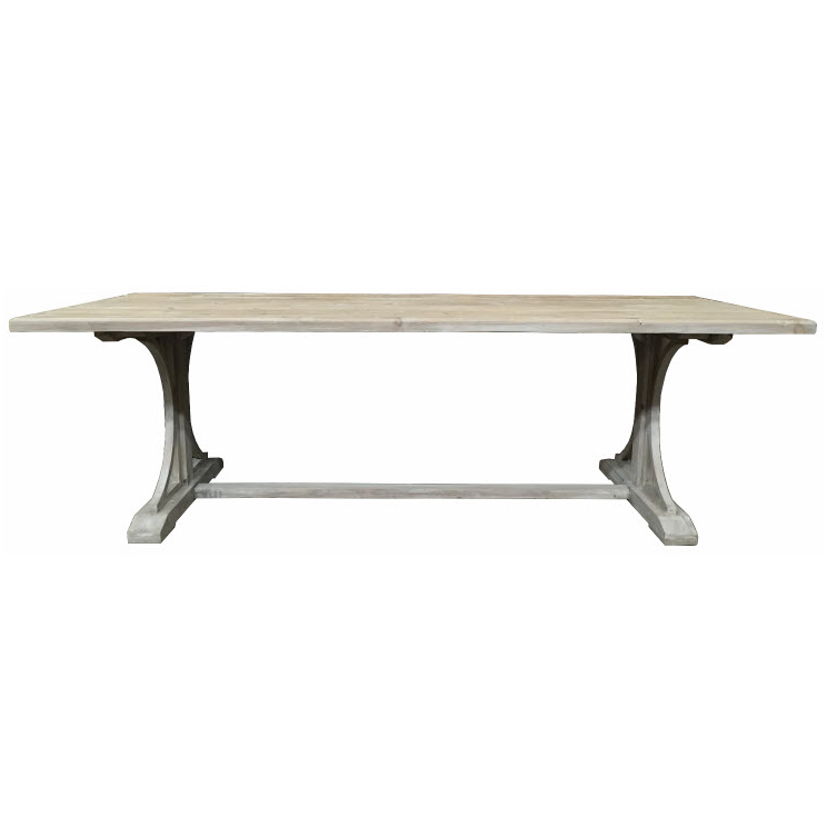 PROVENZ RECYCLED ELM RUSTIC DINING TABLE 245CM - MyChocolateWood