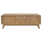 PROVIDENCE 2 DRAWERS TV/ENTERTAINMENT UNIT IN WHITE CEDAR TIMBER - MyChocolateWood