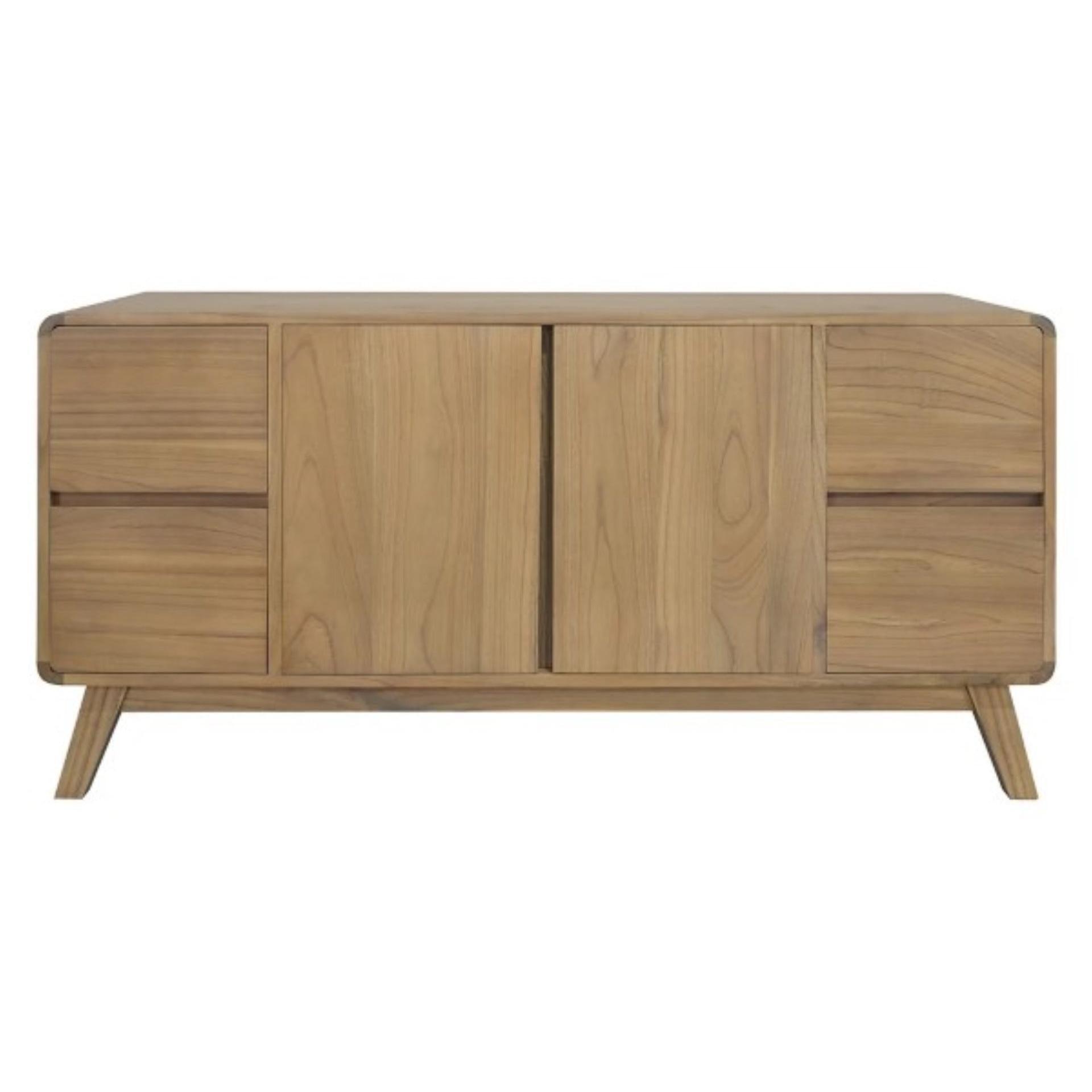 PROVIDENCE SIDEBOARD/BUFFET 2 DOORS & 4 DRAWERS IN WHITE CEDAR TIMBER - MyChocolateWood