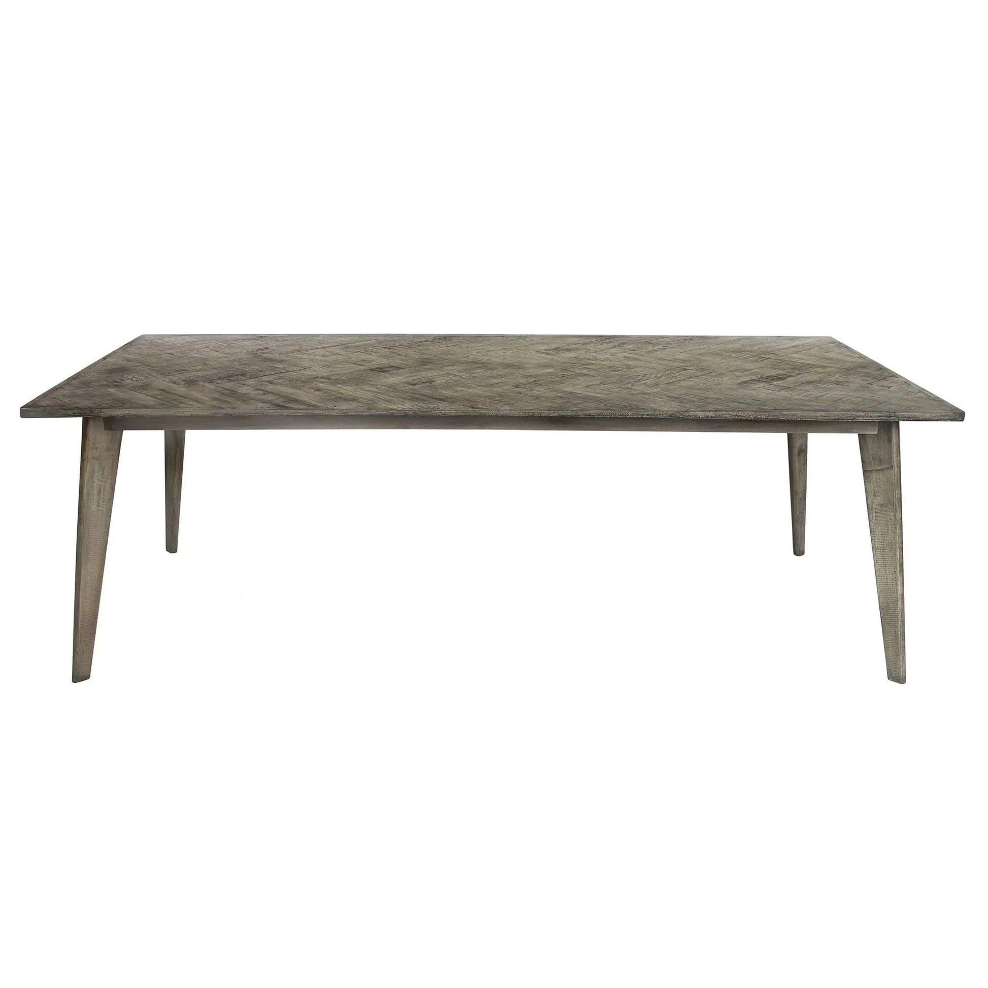 PRYOR RECLAIMED MANGO WOOD DINING TABLE GREY 240CM - MyChocolateWood