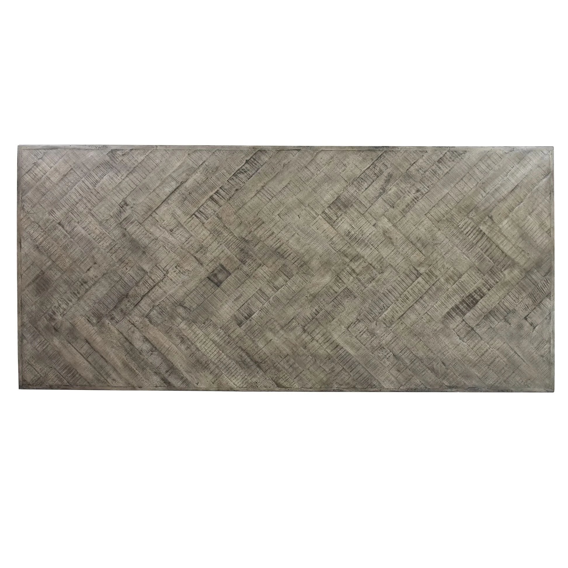 PRYOR RECLAIMED MANGO WOOD DINING TABLE GREY 240CM - MyChocolateWood