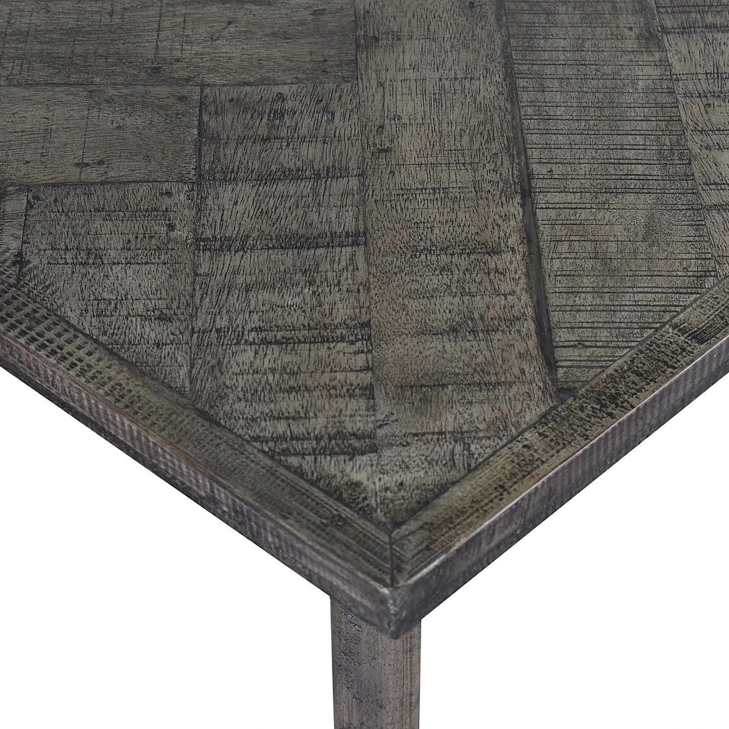 PRYOR RECLAIMED MANGO WOOD DINING TABLE GREY 240CM - MyChocolateWood