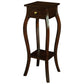 QUEEN ANN 1 DRAW CABRIOL LEG PLANT STAND - MAHOGANY - MyChocolateWood