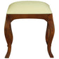QUEEN ANN SOLID MAHOGANY DRESSING STOOL - MAHOGANY - MyChocolateWood