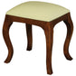 QUEEN ANN SOLID MAHOGANY DRESSING STOOL - MAHOGANY - MyChocolateWood
