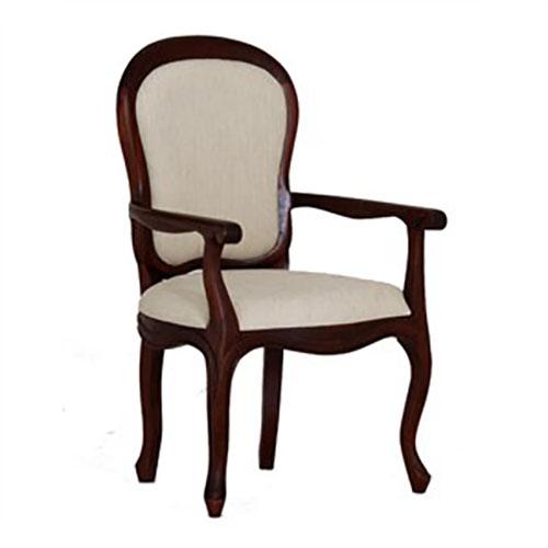 QUEEN ANN SOLID MAHOGANY TIMBER ARMCHAIR DINING CHAIR MAHOGANY COLOUR - MyChocolateWood