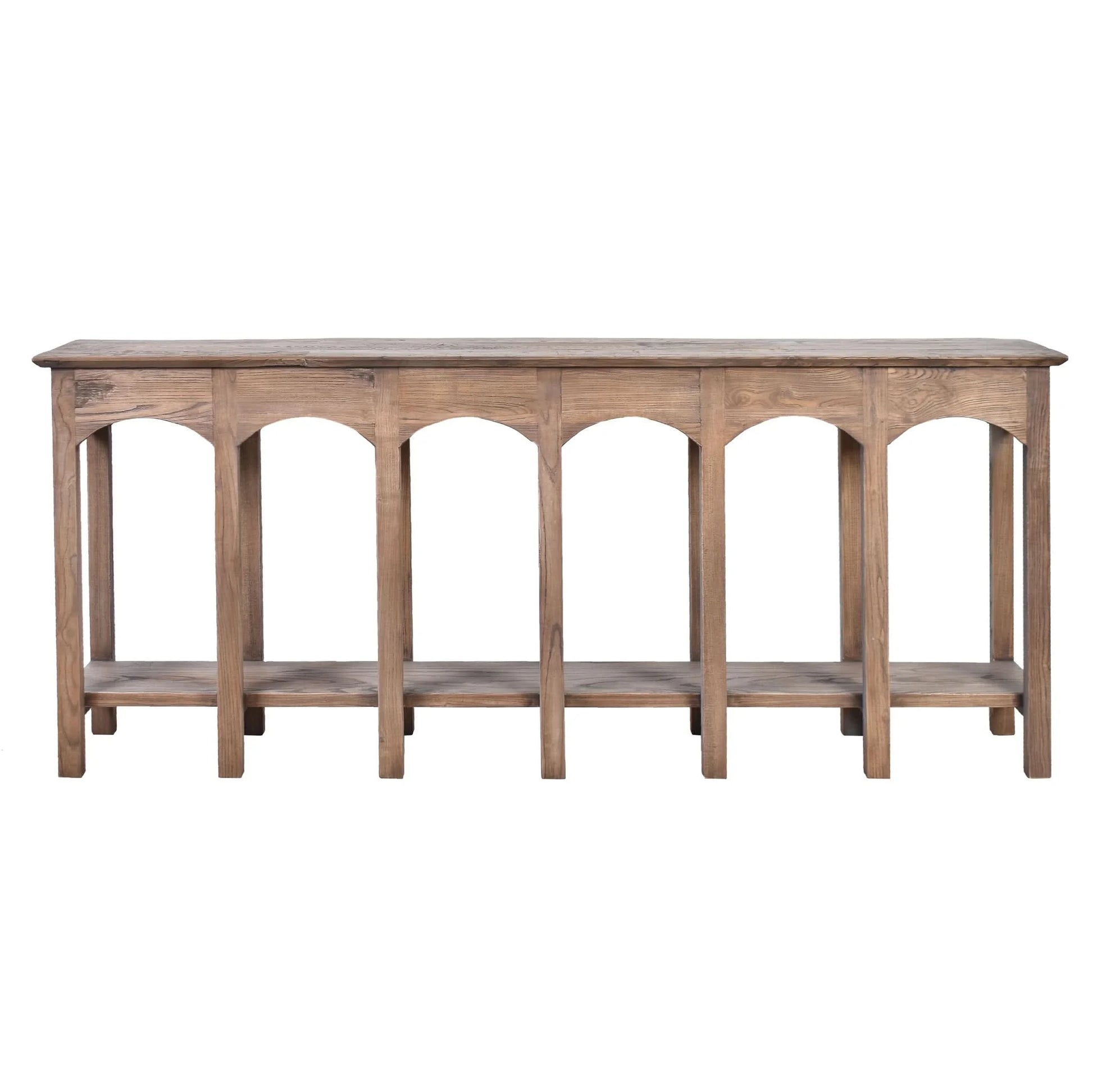 QUINCY VIADUCT OLD ELM CONSOLE/HALL TABLE IN RECLAIMED ELM NATURAL - MyChocolateWood