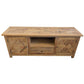 RECYCLED ELM 150CM PARQUETRY TOP TV UNIT - MyChocolateWood
