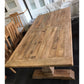 RHIANNON FARMHOUSE HAMPTON STYLE RUSTIC DINING TABLE 245CM - MyChocolateWood