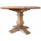 RHIANNON ROUND DINING TABLE IN RECYCLED ELM 120CM DIAMETER - MyChocolateWood