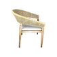 RICCO HAMPTON'S MINDI WOOD & NATURAL RATTAN DINING CHAIR ARMCHAIR MINDY LEGS - MyChocolateWood