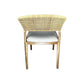 RICCO HAMPTON'S MINDI WOOD & NATURAL RATTAN DINING CHAIR ARMCHAIR MINDY LEGS - MyChocolateWood