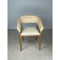 RICCO HAMPTONS CHAIR DINING CHAIR ARMCHAIR WHITEWASHED RATTAN /BROWN MINDI LEGS - MyChocolateWood