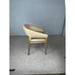 RICCO HAMPTONS CHAIR DINING CHAIR ARMCHAIR WHITEWASHED RATTAN /BROWN MINDI LEGS - MyChocolateWood