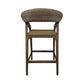 RICCO HAMPTONS COUNTER STOOL SMOKE GREY WASH RATTAN SOREL LEGS - MyChocolateWood