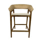 RICCO HAMPTONS COUNTER STOOL WHITEWASH RATTAN BROWN MINDY LEGS - MyChocolateWood